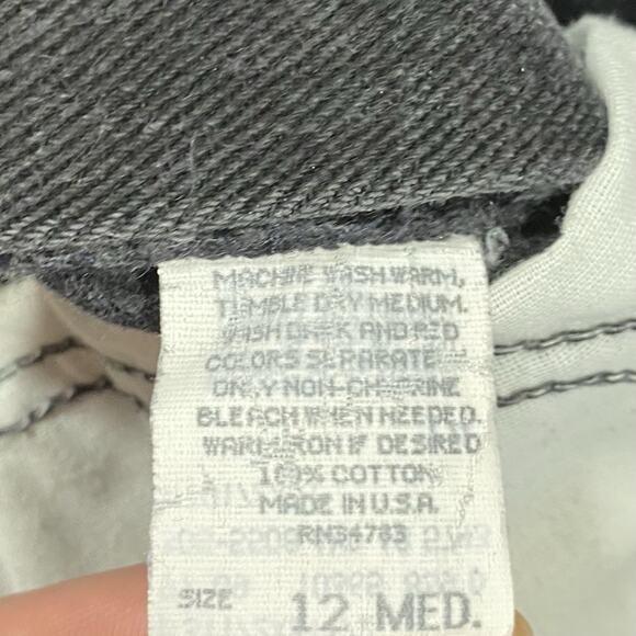 VTG Lee High Rise Black Tapered Jeans 30x30 Women’s Made in USA Size 12 - Picture 5 of 10